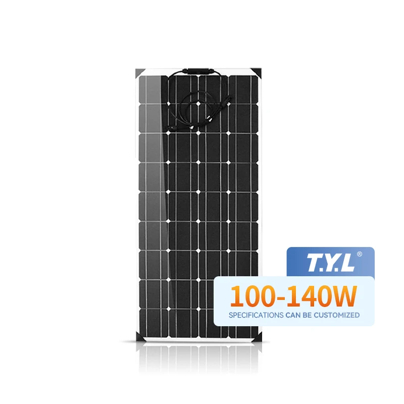 Factory Wholesale 60w 100w 150w 200w High-Efficiency Module Mono PET ETFE Solar Cells Flexible Solar Panel