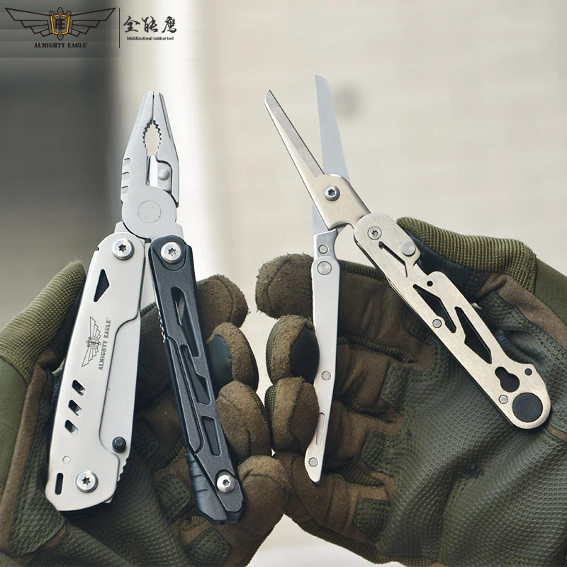 Multi Tool Pocket Knife Camping Accessories Survival Gear Scissors Screwdriver Folding Pliers