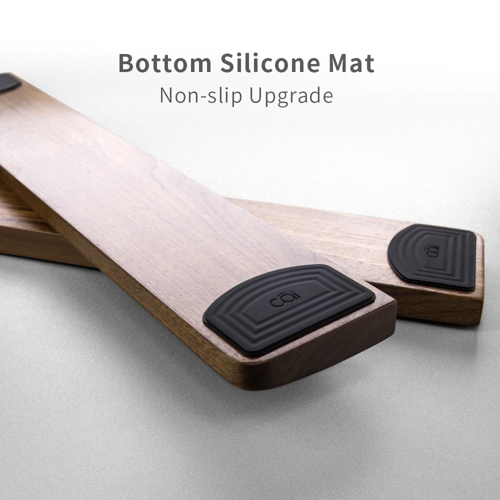Custom Walnut Wooden Keyboard Wrist Rest Laptop Mouse Keyboard Hand Wrist Rest Pad Support
