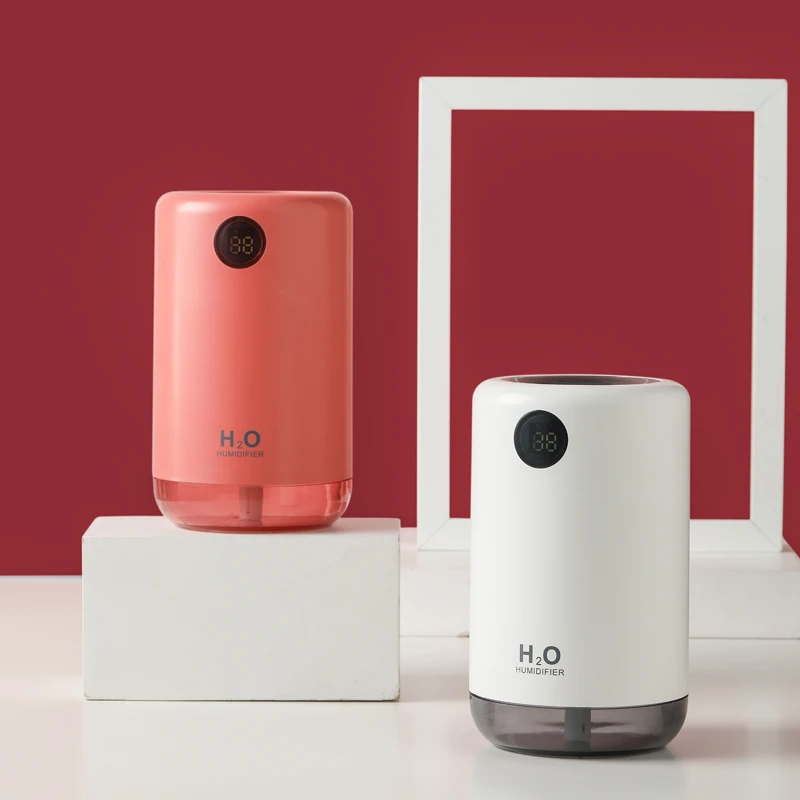 MYVOES hot selling 2000mah  rechargeable 500ml portable air humidifier mini usb ultrasonic humidifier