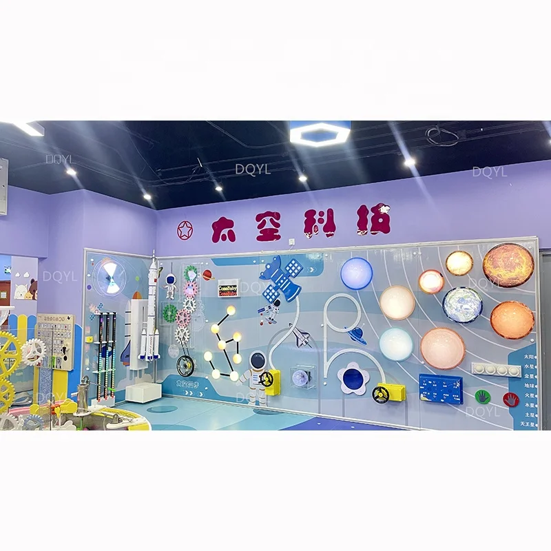 Educational Wall Mounted Interactive Wall Games Play Systems for Kids Club and Early Learning Center soft play equipment