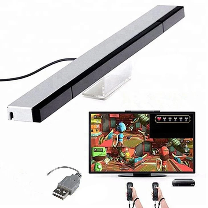 
For Wii USB Sensor Bar Wired Remote Sensor Bar Infrared Ray Inductor for Wii/Wii U 