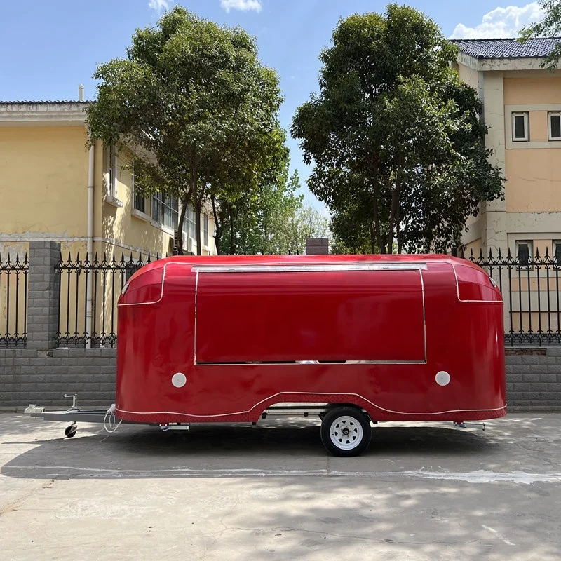 Wholesale Price Fast Food Trucks Mobile Food Trailer Food Vending Van Catering Trailer Cart For Sale