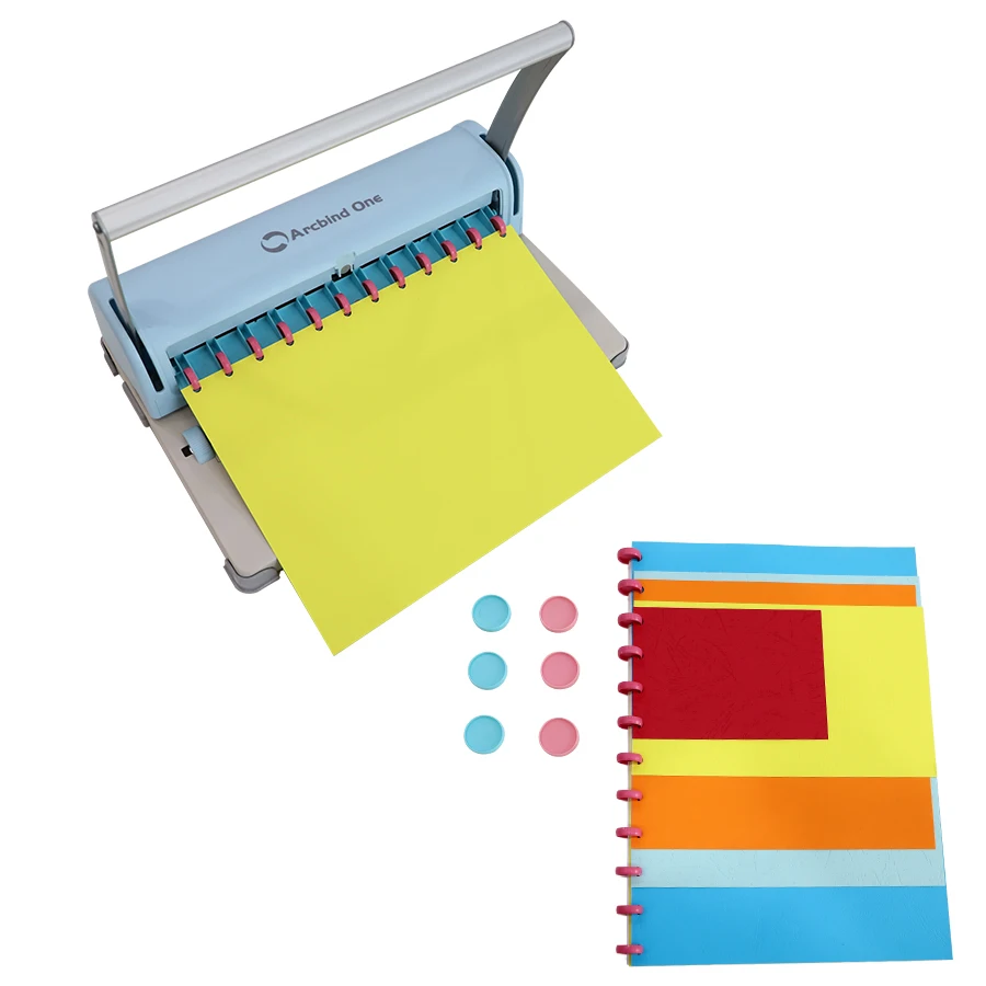 Punching and binding machine Mushroom hole A4 Punching machine 12 holes ring binding machine