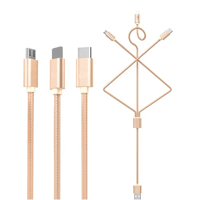 Нейлоновая оплетка Быстрая зарядка usb-кабель для зарядки кабеля синхронизации данных