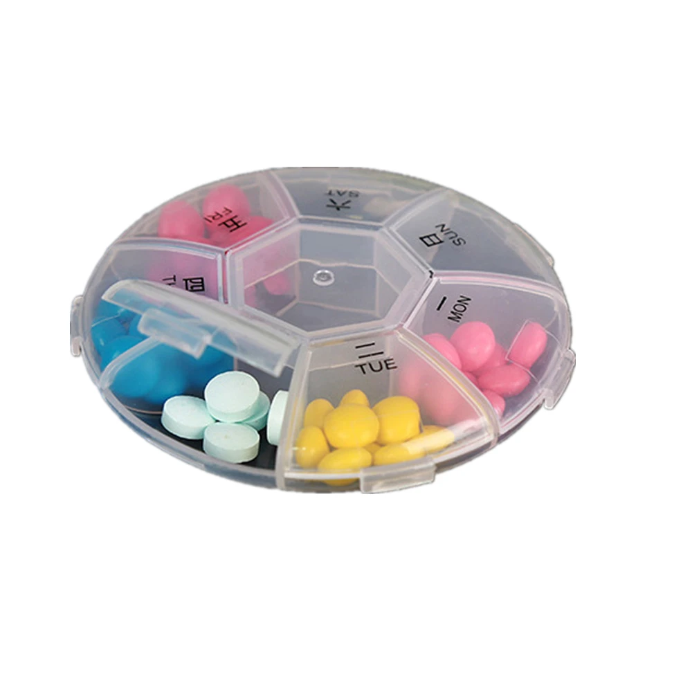 Mini Pill Case Small Round Pill Box