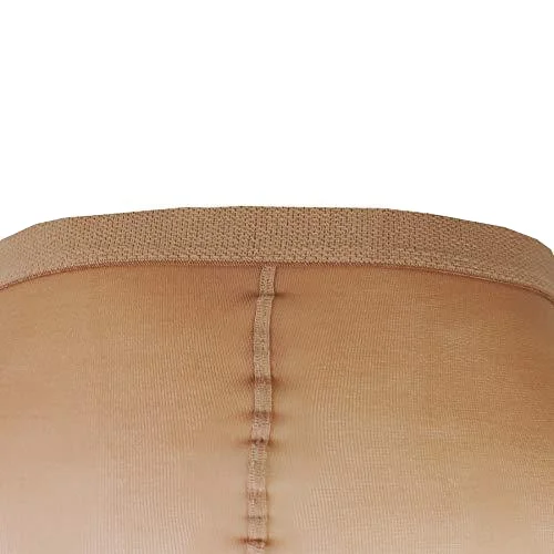 Custom Slim fit compression pantyhose for women 15-20mmHg medical shaping 20 D transparent beige color large ballet pantyhose