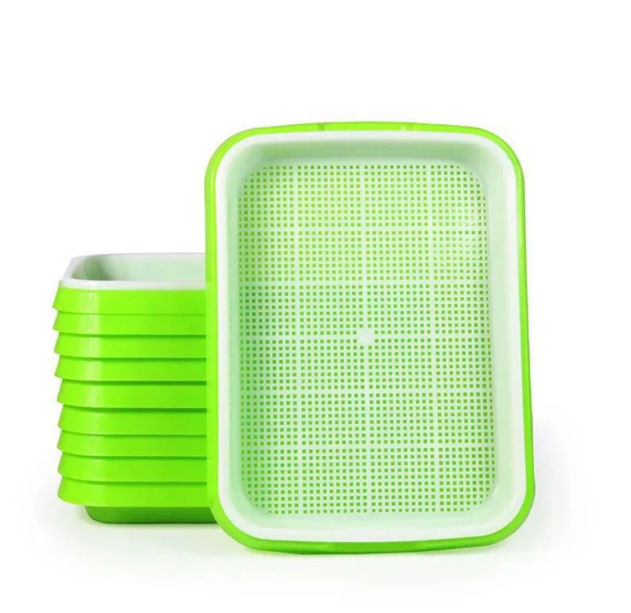 Seed Sprouter Tray BPA Free PP Soil-Free Big Capacity Healthy Wheatgrass Grower Sprouting Container Kit with Lid