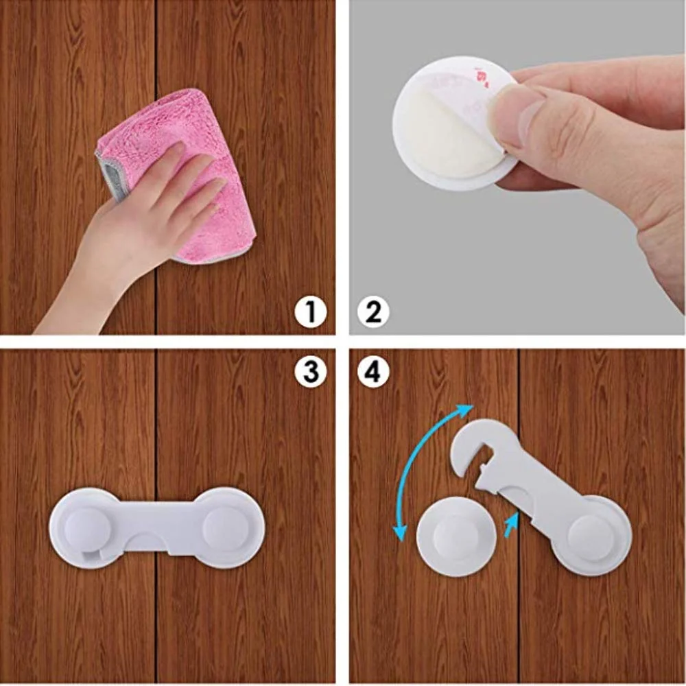 Hot Sale Baby Safe Lock ABS Cabinet lock prevents children from Clamps hands
