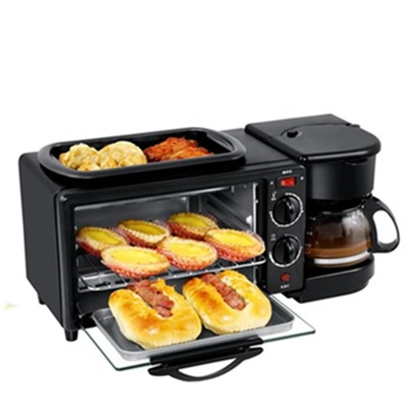 
Многофункциональная машина для завтрака, электрическая духовка, недорогая мини-машина для завтрака 3 в 1 с аппаратом для завтрака и кастрюлей 
