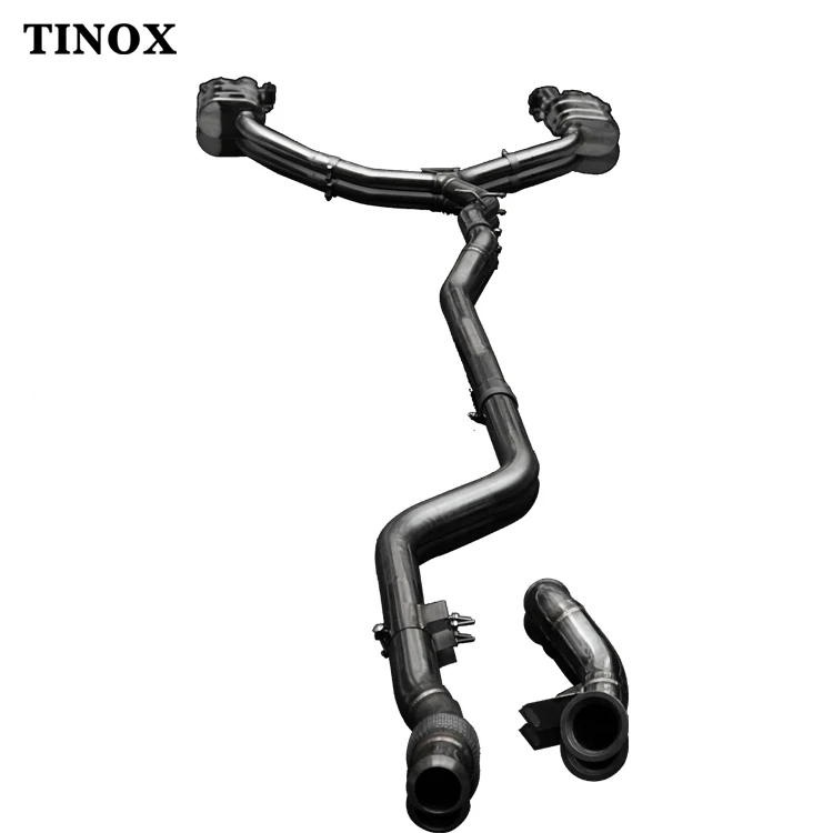 Catback exhaust pipes exhaust tip for Mercedes BENZ E200 E260 E300 W212 W213 2.0T  valvetronic exhaust muffler downpipe