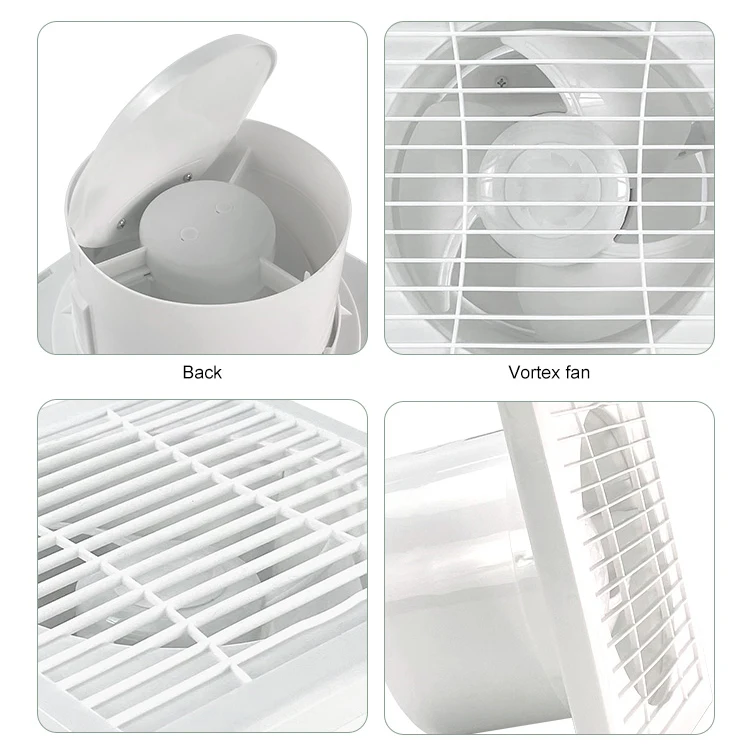 Modern Louver Window Extractor Suction Bathroom Fan Small Cooling Ventilation Exhaust Fan For Bedroom