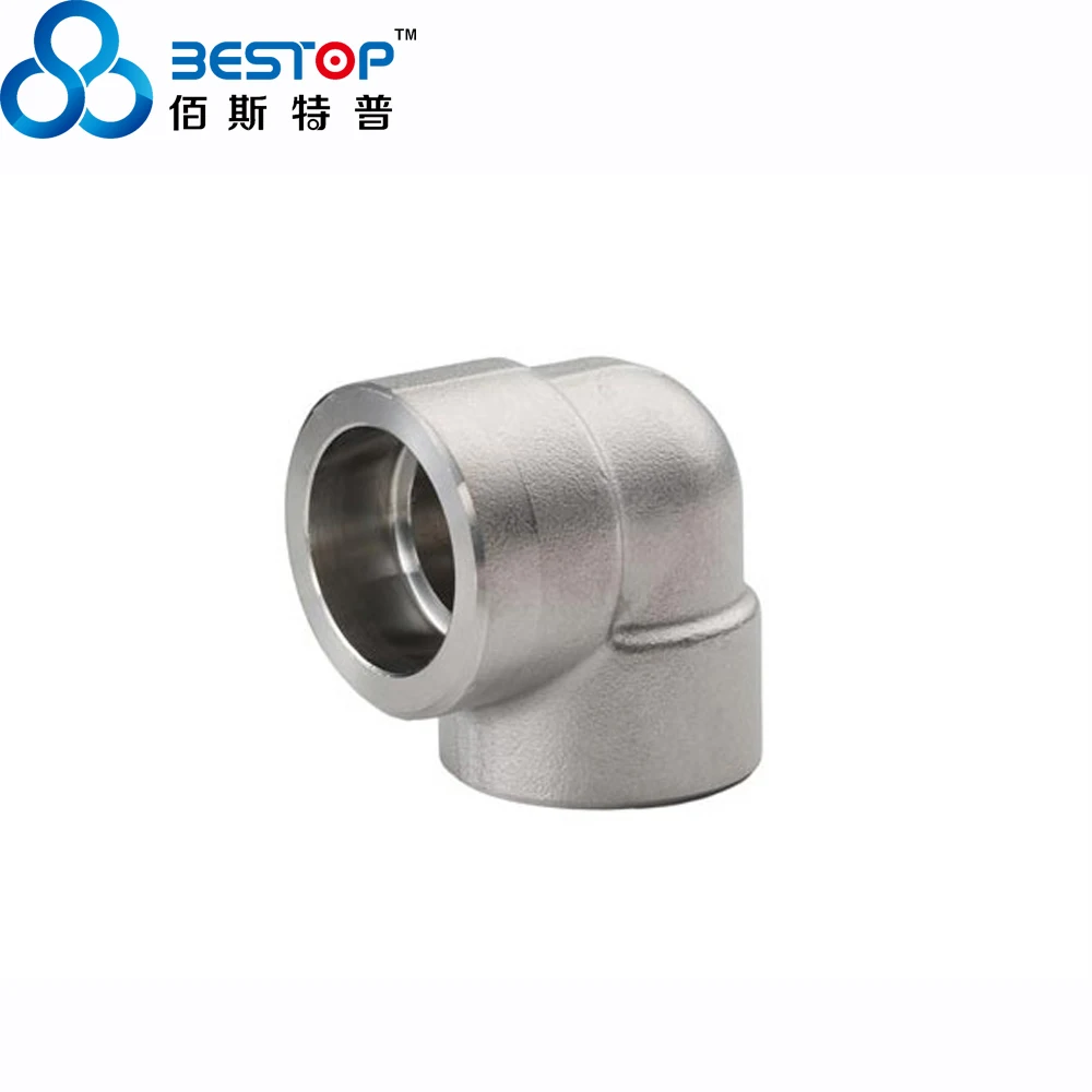 3000lbs SW кованый локоть ASME B16.11 из нержавеющей стали 90 градусов сварной