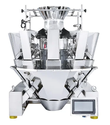 Automatic Food Weighing And Premade Zipper Bag Bonbon Gummy Candy Cube Lollipop Doypack Packing Machine