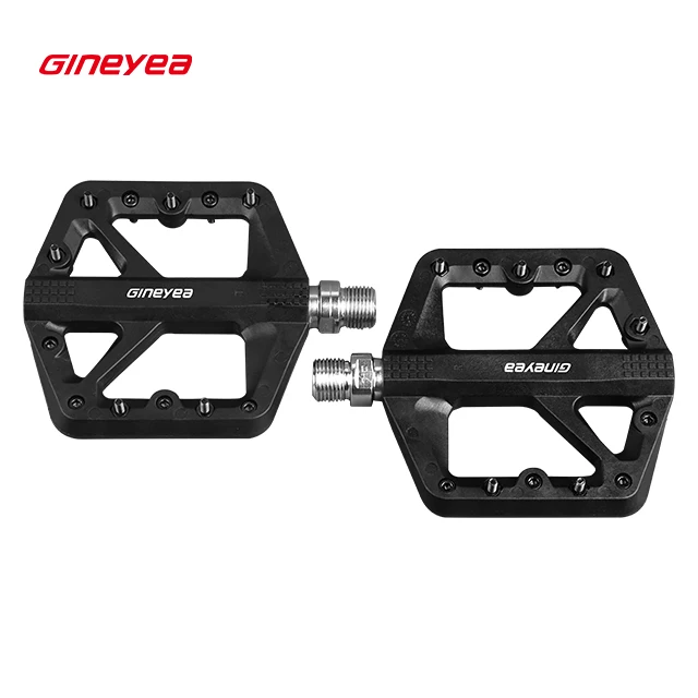 MTB Bike Pedal Nylon Fiber Non-Slip 9/16 Inch Bicycle Platform Flat Pedals