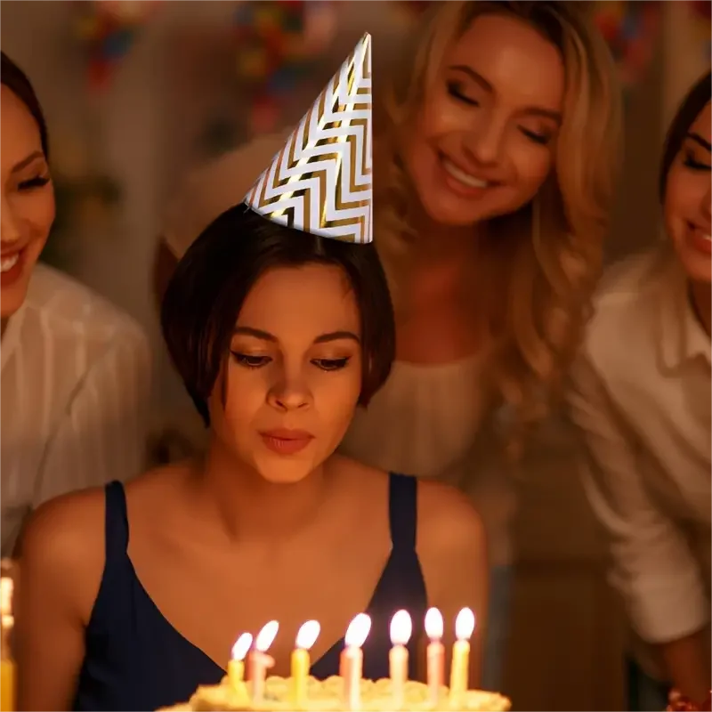 Happy Birthday Party Paper Hat Decor Atmosphere Dress Up Headwear Photo Booth Props Accessories Cool Stuff Festival Decor