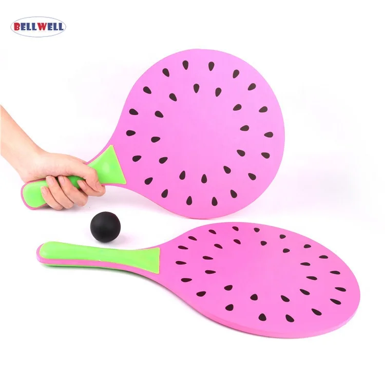 Bellwell Beach Games Wooden Beach Tennis Racket