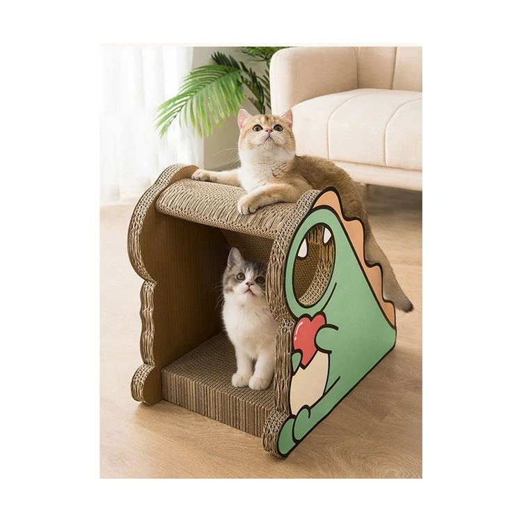 Best Price Top Quality Scratching Board for Cat CATNIP Toys Cute Cat Scratcher Mat pet Toys