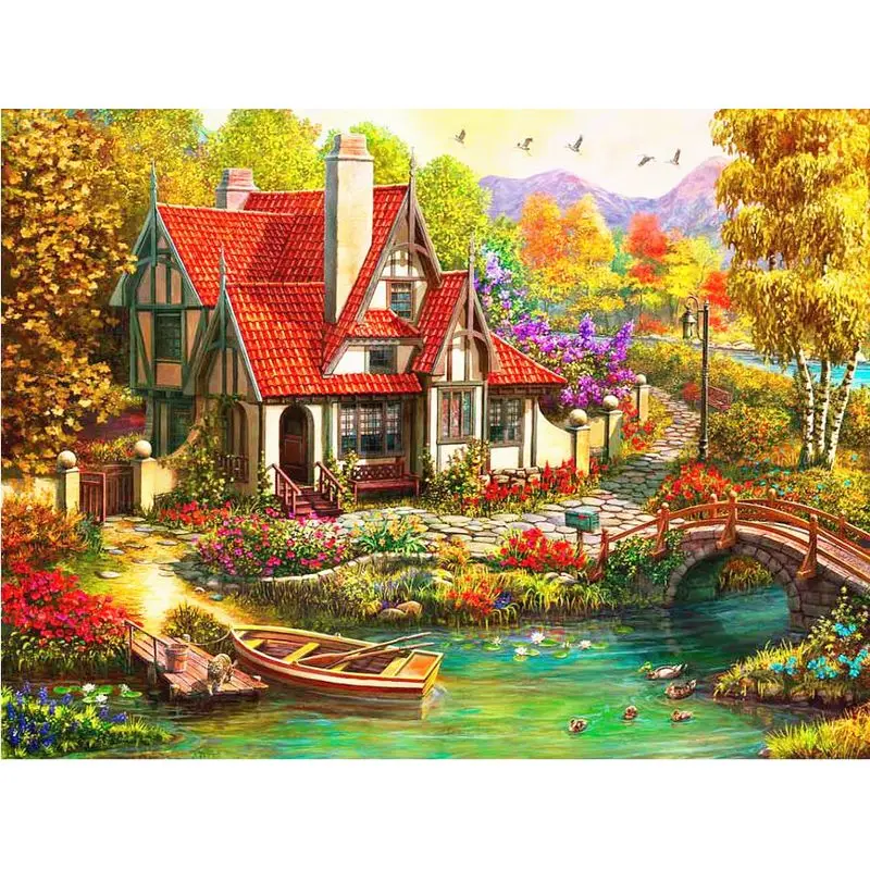 Chenistory 994089 Прямая поставка Искусство ремесло холст DIY картина маслом набор для дома DIY пользовательские краски по номерам для взрослых