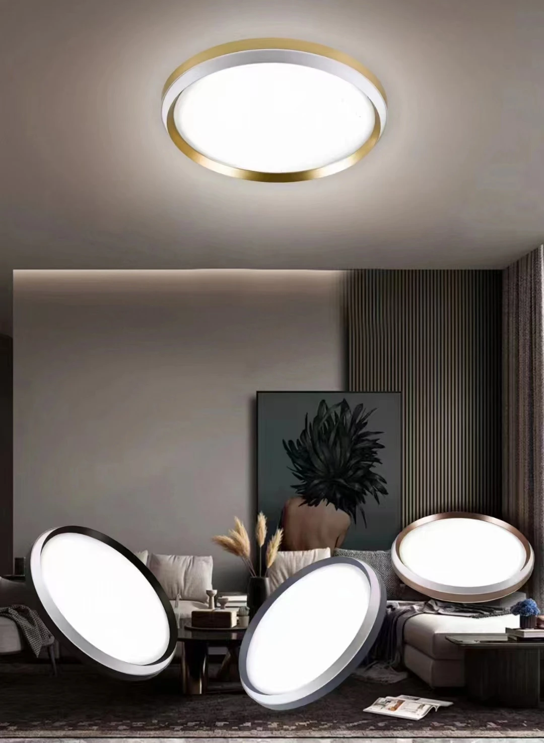 TUV SAA CB CE slim 5cm surface mounted wholesale 24w 40W lamps round plafoniera led for bed room