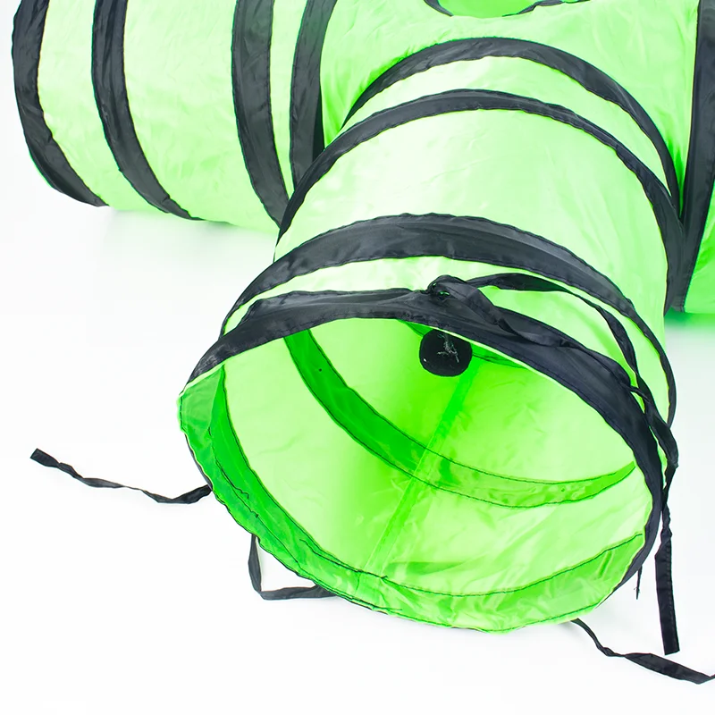 Cat Tunnels for Indoor and Outdoor Cats 3 Way Collapsible  Kitty Tunnel Bored Pet Peek Hole Training Toys tunel para gatos