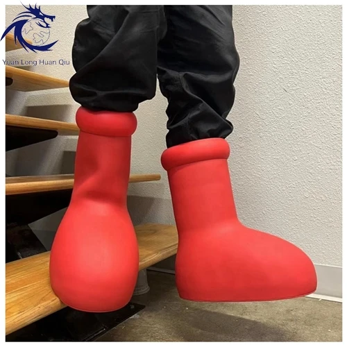2023 New Design Latest  Red boots Wholesale Sneaker Mid-Leg Boots Custom Wave Body Big Red Boots