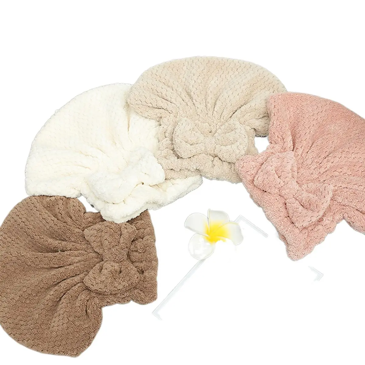 Microfiber Hair Drying Caps,soft & Ultra Absorbent,fast Drying Hair Wrap Towels Thick Fluffy Shower Cap