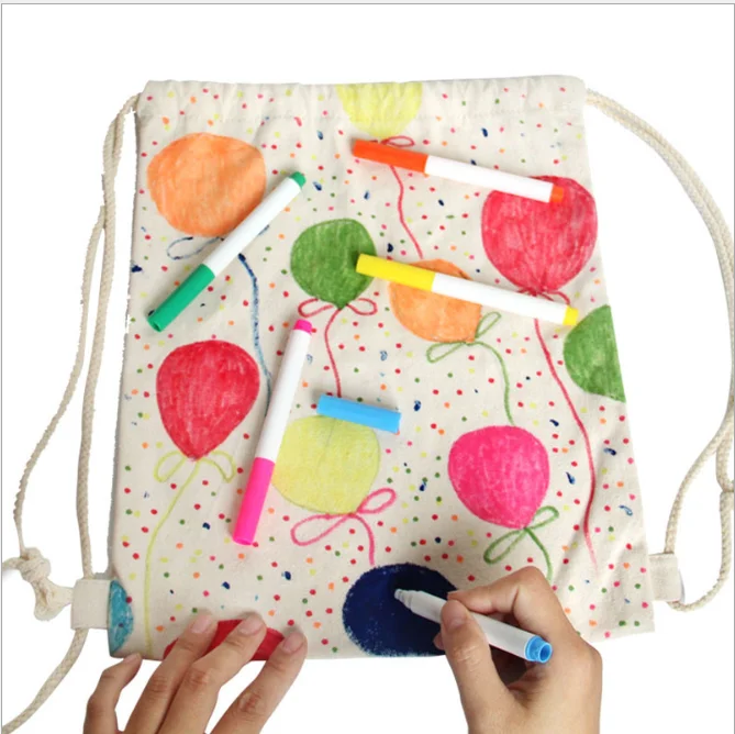 
Белая хлопчатобумажная Холщовая Сумка для покупок с принтом 