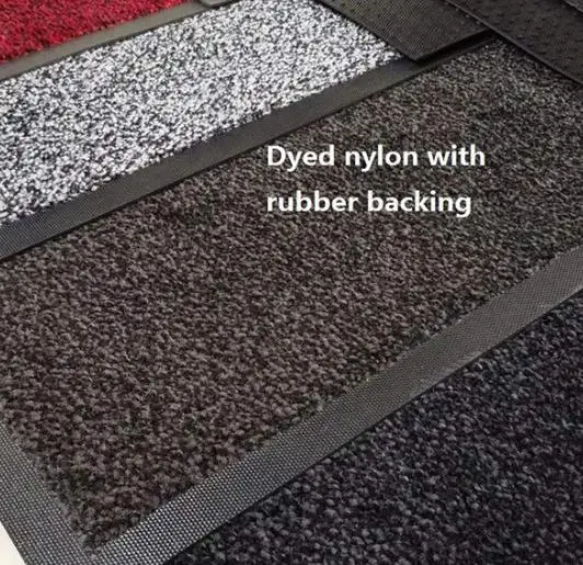 Nylon raw material color yarn rubber carpet machine washable solid color tufted office and home entry-level floor mat