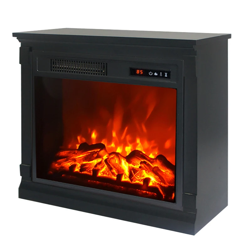 freestanding artificial fire Electric Fireplace With Mantel table heater