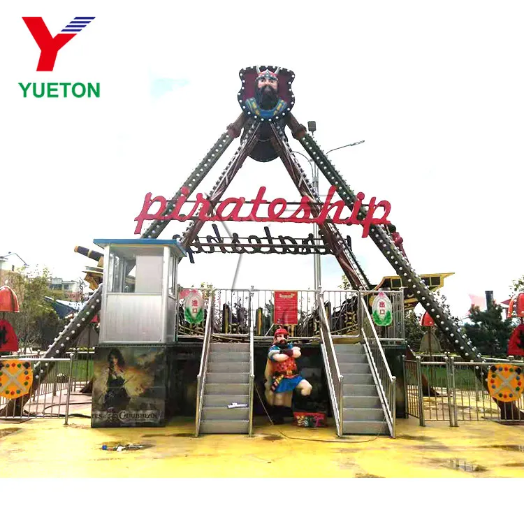 Zhengzhou Yueton Luna Park аттракционы тематическое развлекательное оборудование аттракцион на 24 места большой открытый качели пиратский корабль для продажи