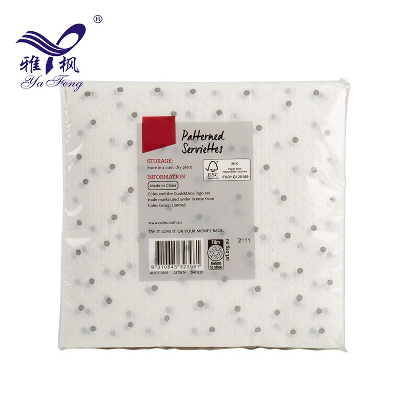 Business Hand Towel Napkin Print Paper Towel Hand Napkin Serviette For Lunch  Dinner Party