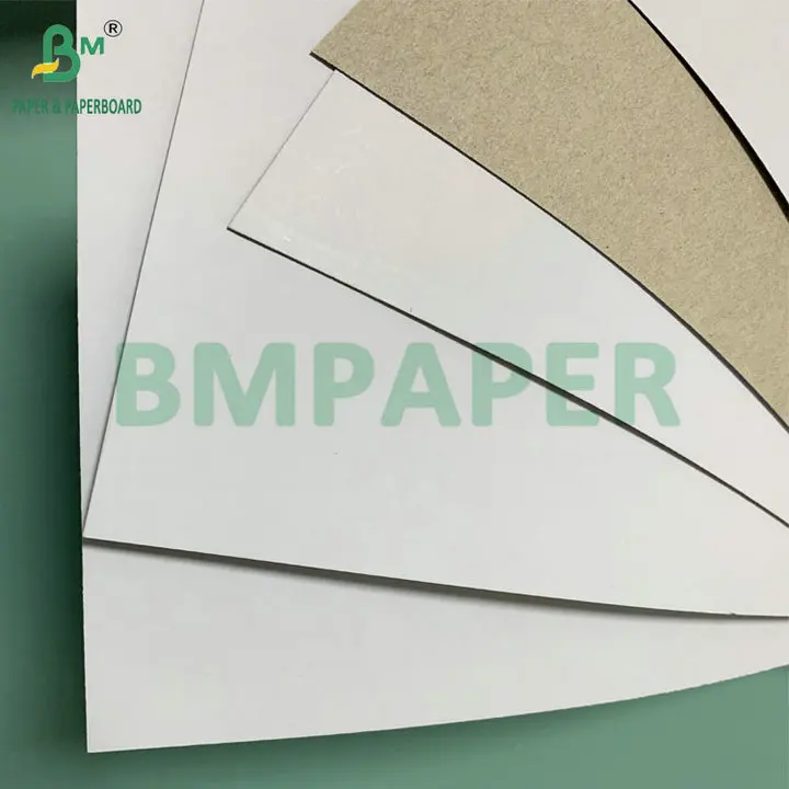 C1S White Top Grey Back 300gsm 350gsm Duplex Board For Packaging Boxes Offset Printing