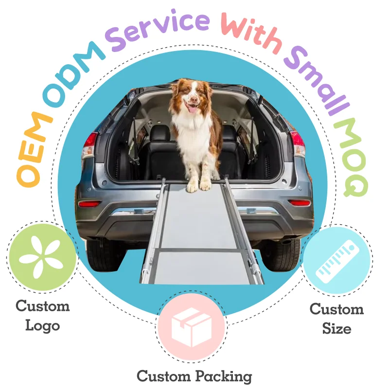 oem factory outlet long inflatable fence slide nonstick dog foldable pet stairs