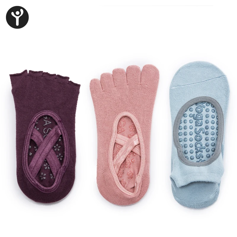 Wholesale Women Yoga Gym Dance Sport Exercise Cotton Non Slip Massage Fitness Yoga Socks