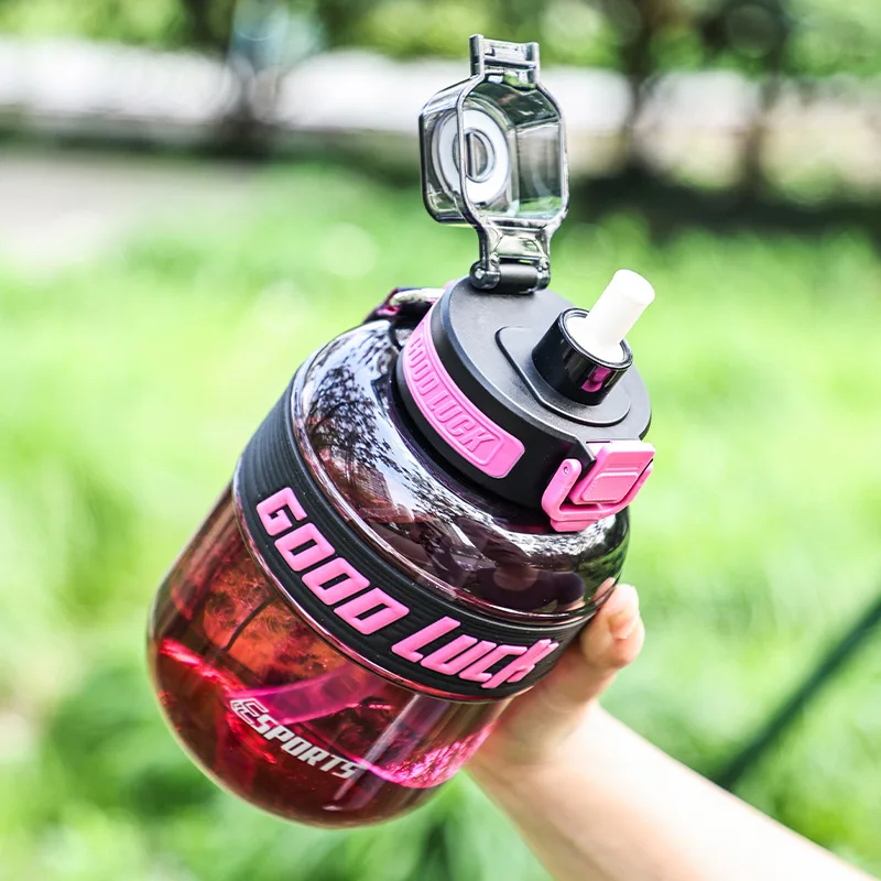 Portable Leakproof Water Bottle Large Capacity Cute Cup for Outdoor Sports Exercise Water Bottle