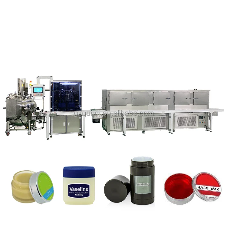 Antiperspirant Stick Vaseline Making Machine Wax Melt Filling Machinery Melter Freezing Production Line
