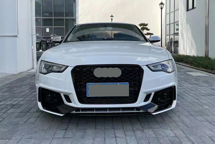 RS5 B9 передний бампер с грилем A5 S5 B8.5 фейслифтинг bodykit автомобильный обновленный стиль для Audi 2012