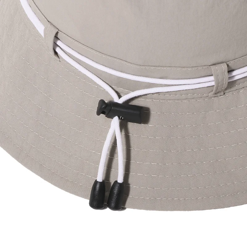 Functional fabric made colombian sportswear supplex  UPF 40 uv protection dry fit  nylon bucket hat custom with adjustable cord