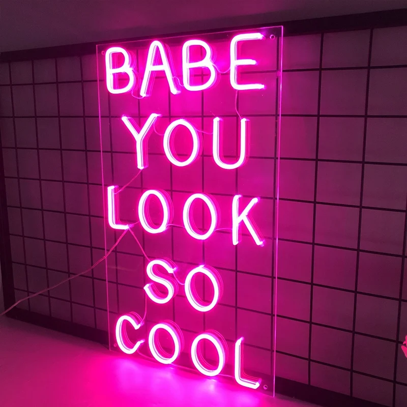 Drop shipping wedding party event decoration flexible custom acrylic 3D LED neon sign letter