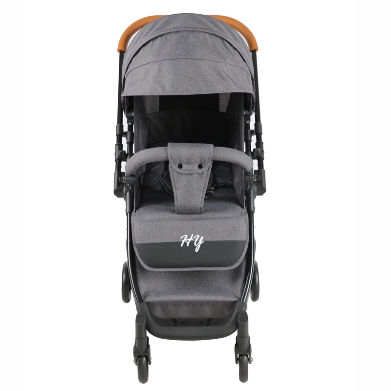 Reversible handle handle prams car seat and stroller set