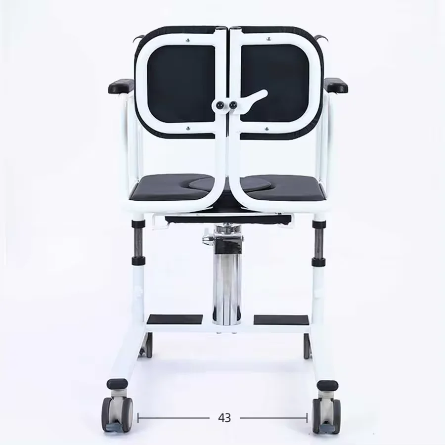 A new type of portable medical manual patient transfer lift chair wheelchair for the elderly and disabled