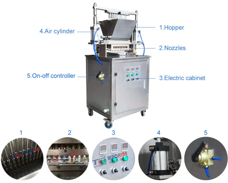 jelly bean candy making machine /pectin gelatin gummy production line soft jelly candy depositor