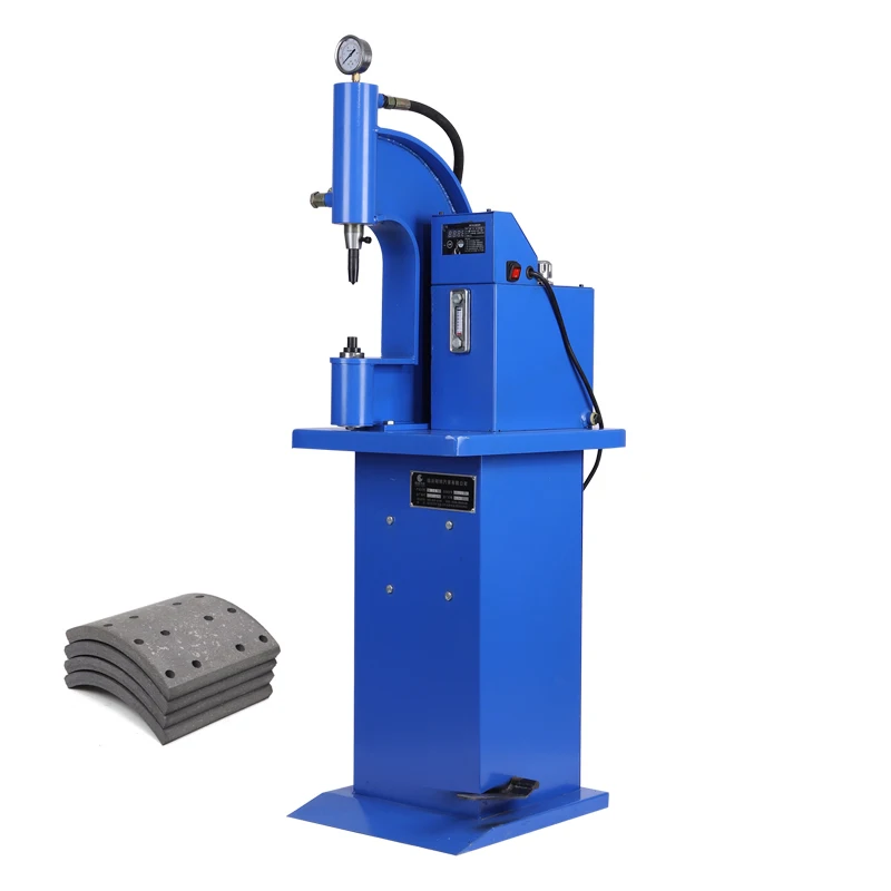 Hot Sell Pneumatic Brake Lining Rivet Machine For Bus Truck Brake Shoes