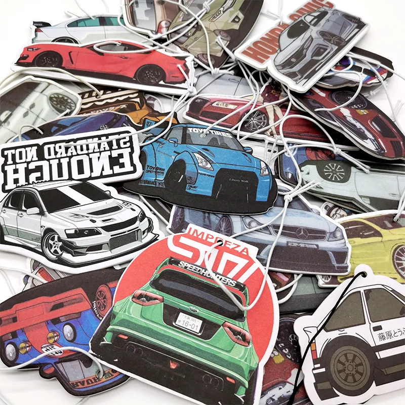 Custom Car Air Freshener for Cars Fragrance Luxury Hanging JDM Luxury Car Smell Deodorant Paper Air Fresheners
