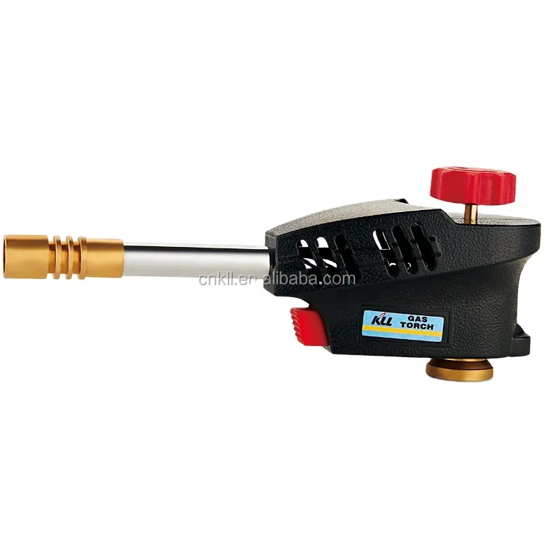 Light portable micro butane gas welding torch cooper brass tube chrome platedKLL 9008C