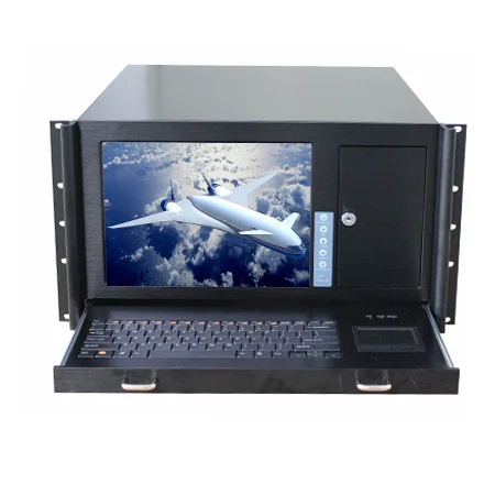 
 Стимулирование сбыта 19 дюймов 6U держателя шкафа промышленная рабочая станция с ЖК-дисплеем и 88 клавиатура прочный компьютер  