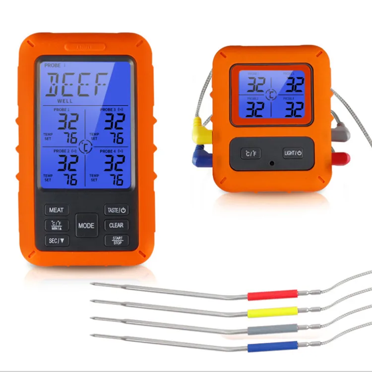 New wireless food thermometer electronic digital display thermometer for remote barbecue thermometer in home kitchen