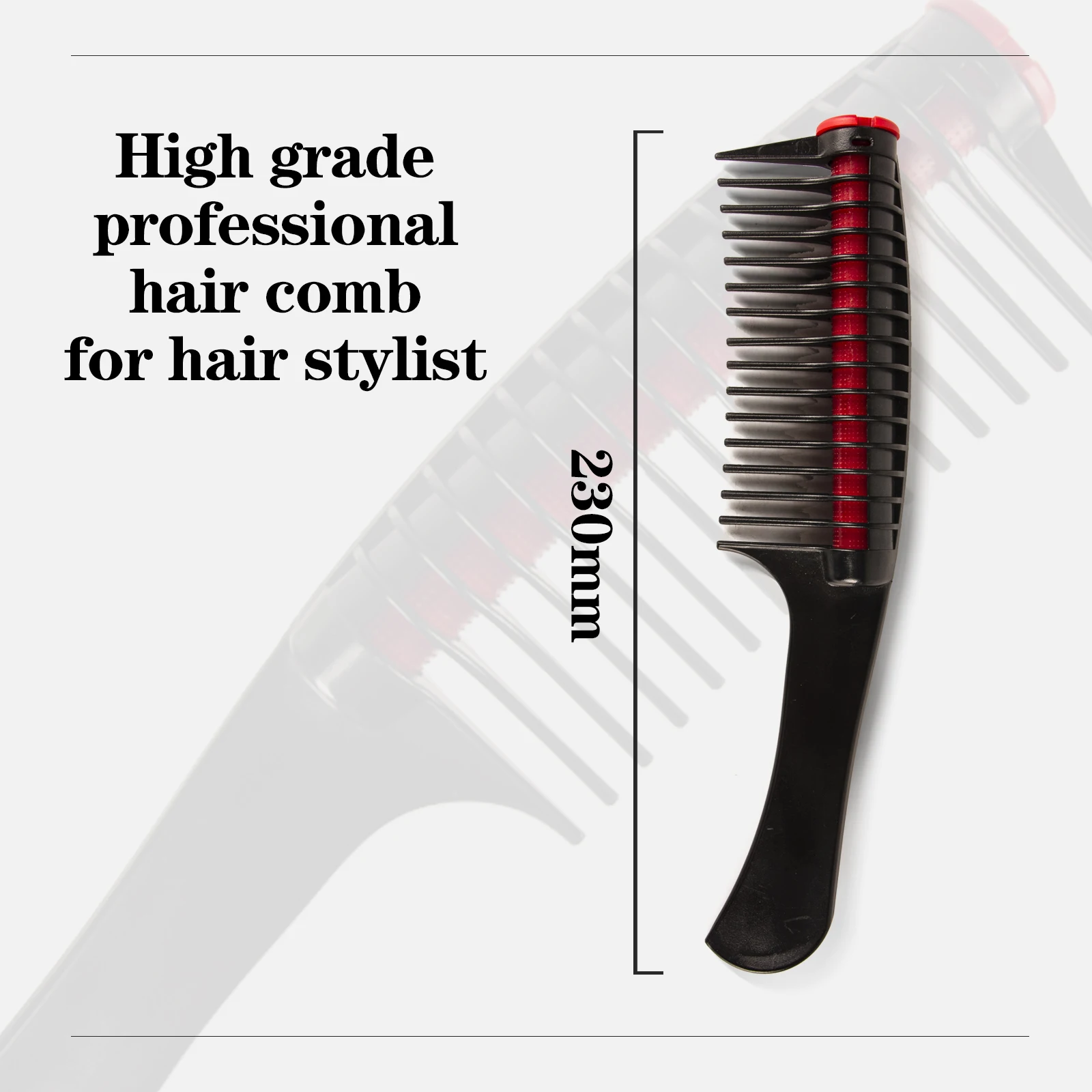 Hot Sell High Quality Durable Wide ABS Plastic Comb Hair Care Comb For Salon And Home Use
