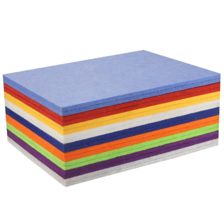 Self-adhesive sound insulation wall cinema sound-absorbing board with inclined plane sound-absorbing anti-collision felt board